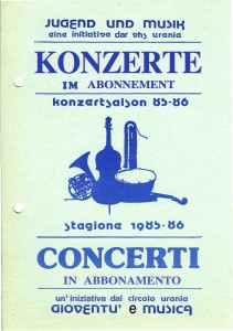 kONZERTKALENDER 85-86